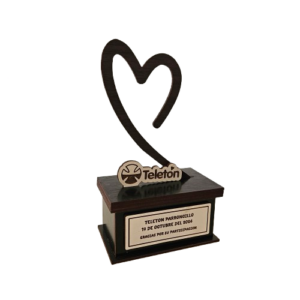 Galardón doble con Base ractangular